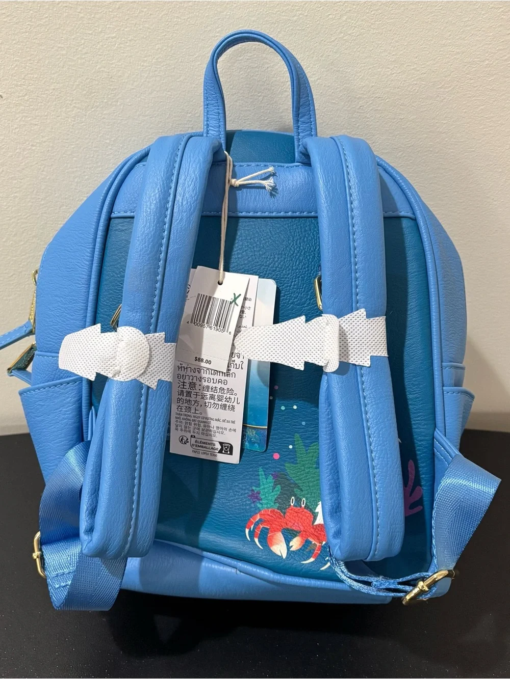 Disney Loungefly The Little Mermaid Live Action Film Blue Multicolor Backpack